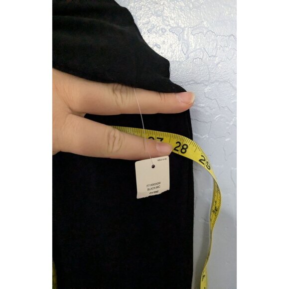 Westbound Woman Black 3X Flowy Tunic Top Ruffle Sleeves Sheer Accents - Picture 9 of 11